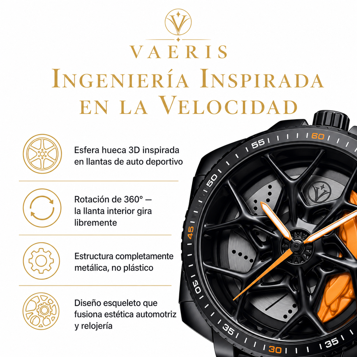 Vaeris Vortex - Reloj Deportivo Giratorio